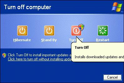 компьютер не выключается после завершения работы windows xp