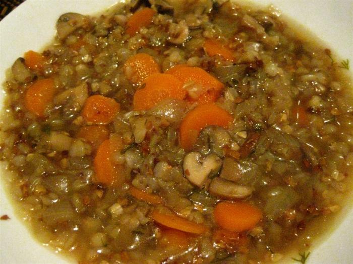 гречневый суп без мяса