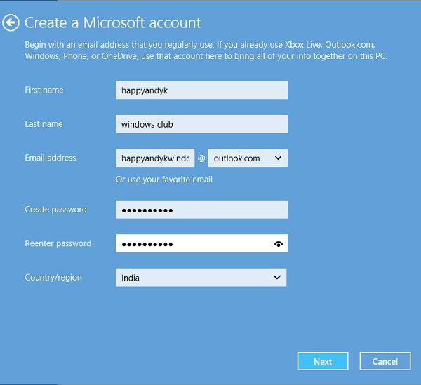 forgot Microsoft account password