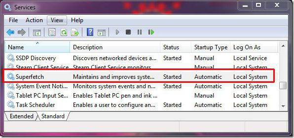 Superfetch не выполняется windows 7 как исправить