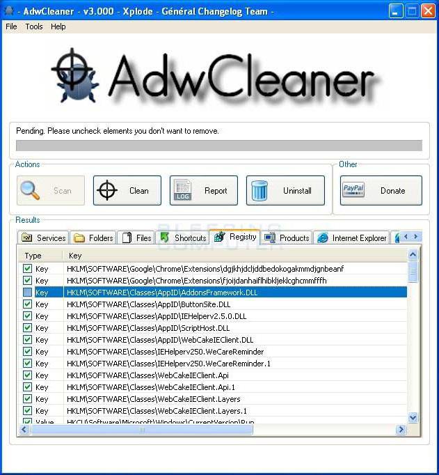 how to remove ad tizer net from computer