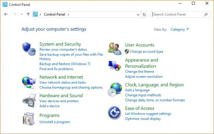 where in windows 10 control panel