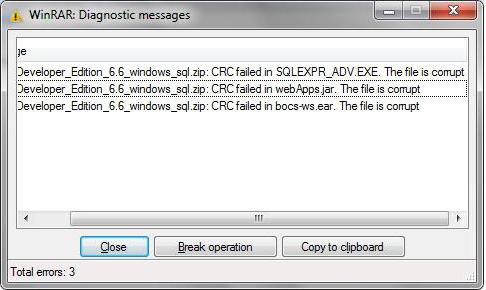 unarc dll вернул код ошибки 6 error file read operation failed 