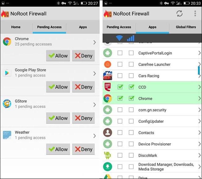 firewall for android without root