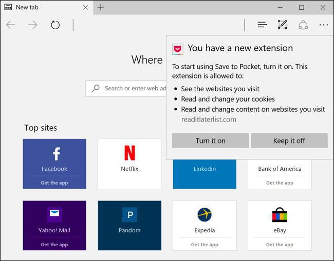 how to open extensions in microsoft edge