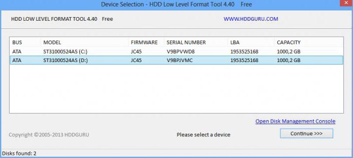 formatting a hard disk via the diskpart command line