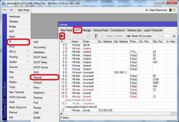 Mikrotik port forwarding via vpn client