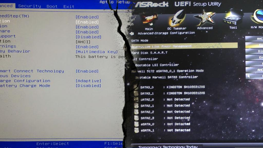 Первичные системы ввода/вывода BIOS и UEFI