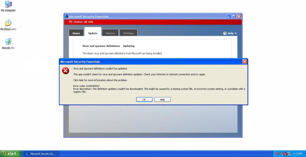 Окончание поддержки антивируса в Windows XP