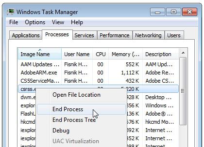 csrss exe two processes