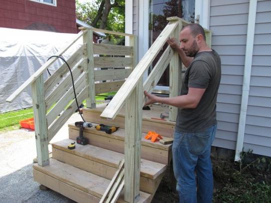 how to make a porch with a do-it-yourself canopy on the north side