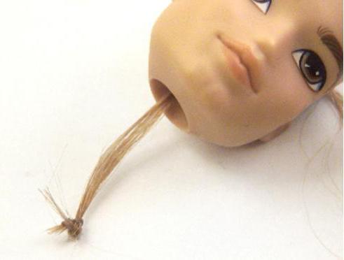 как перешить кукле волосы