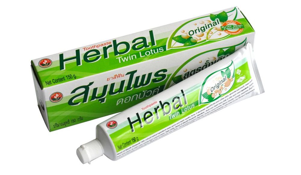 зубная паста herbal twin lotus