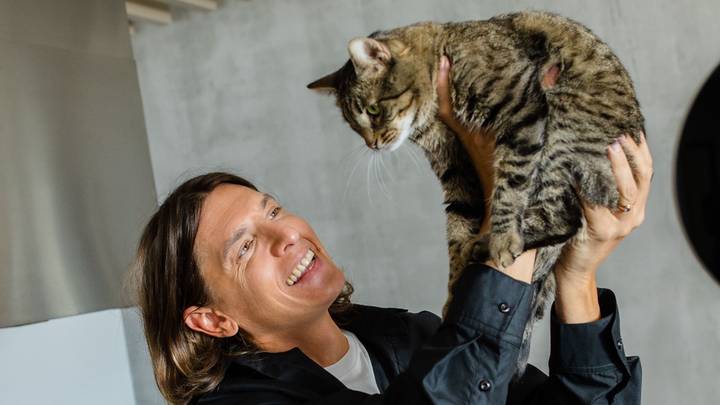 Влад Лисовец и его кот