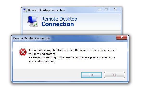 Rdp файл поврежден удаленное подключение не может быть начато