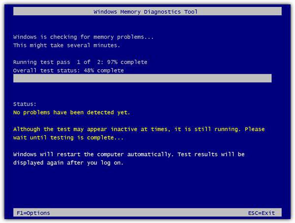 тест оперативной памяти windows 7 64 bit ноутбук