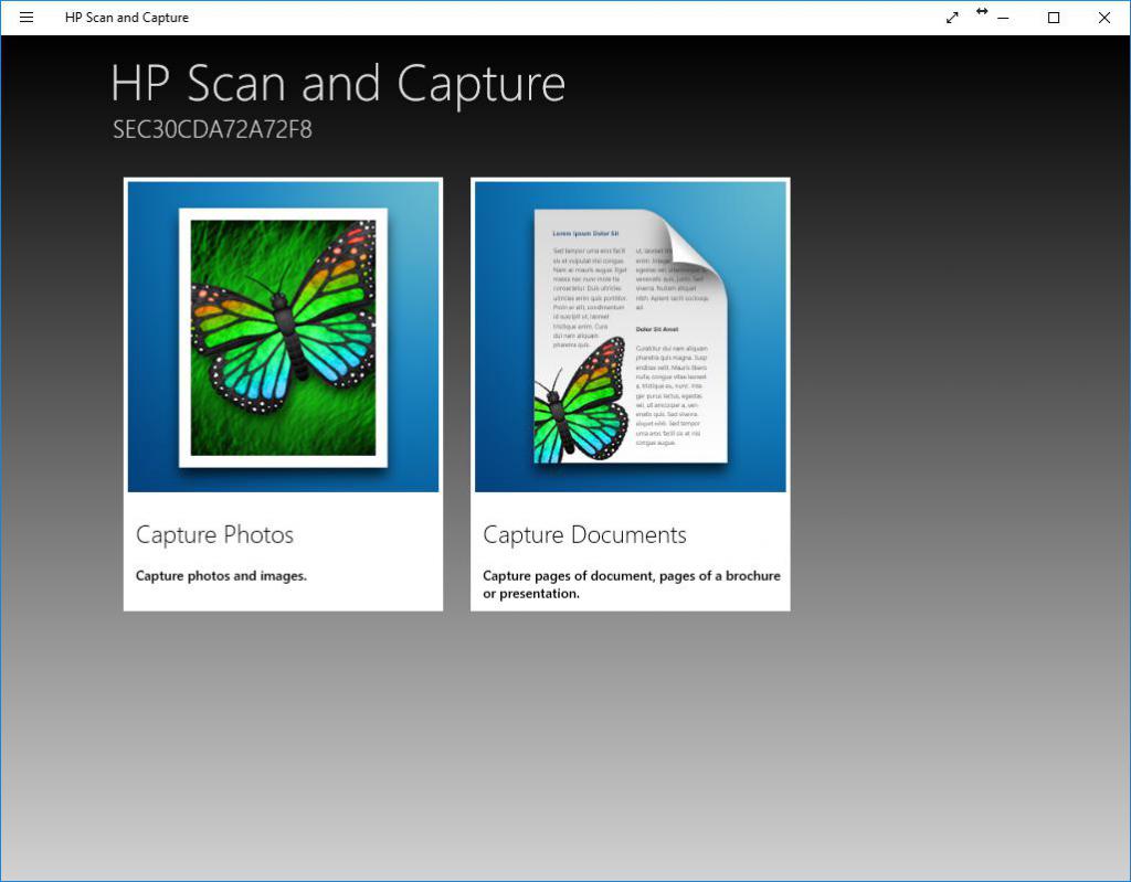 Программа HP scan and capture