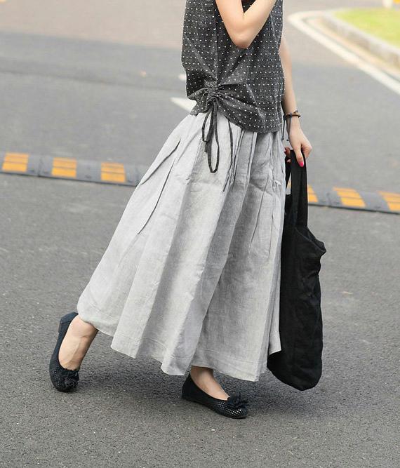 linen skirt