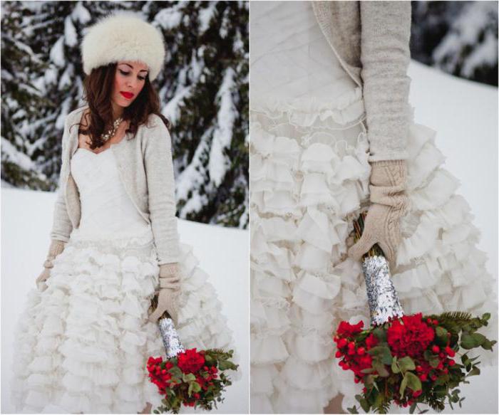 зимние свадебные платья для беременных фото 