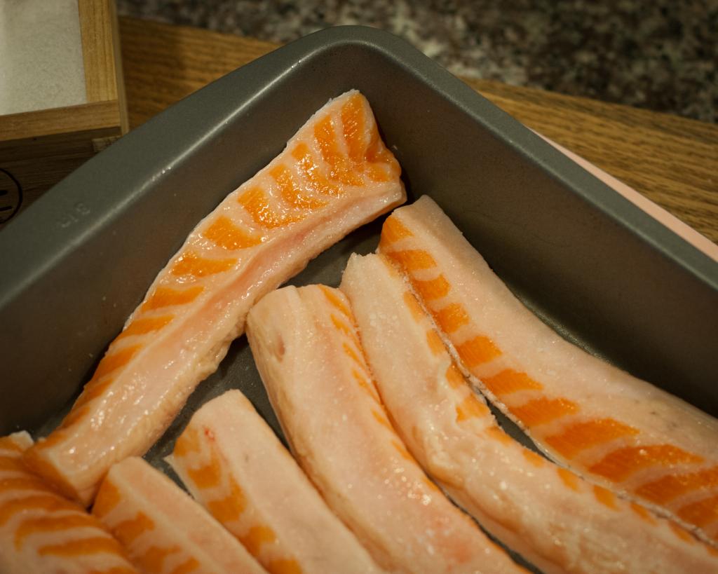 брюшки лосося засолить рецепт с фото