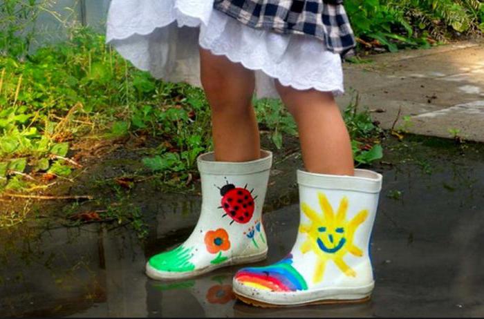 rubber boots for a girl