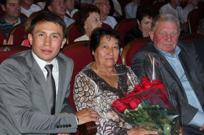 Maxim Golovkin and his wife