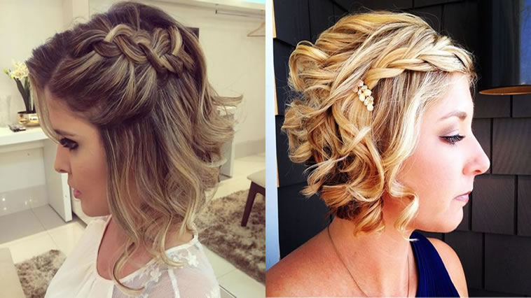 Short hair braid and hairstyle