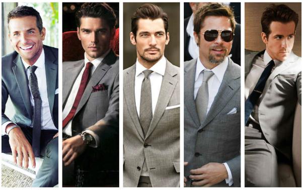 Популярные актеры в пиджаках и галстуках
