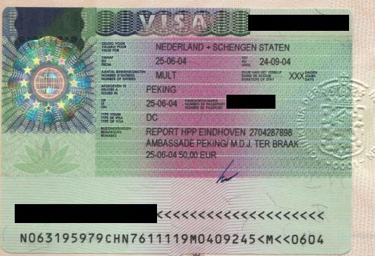 анкета на шенгенскую визу