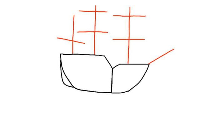 корабль как легко нарисовать