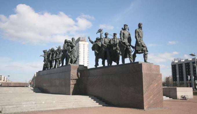 Museum monument to the heroic defenders of Leningrad