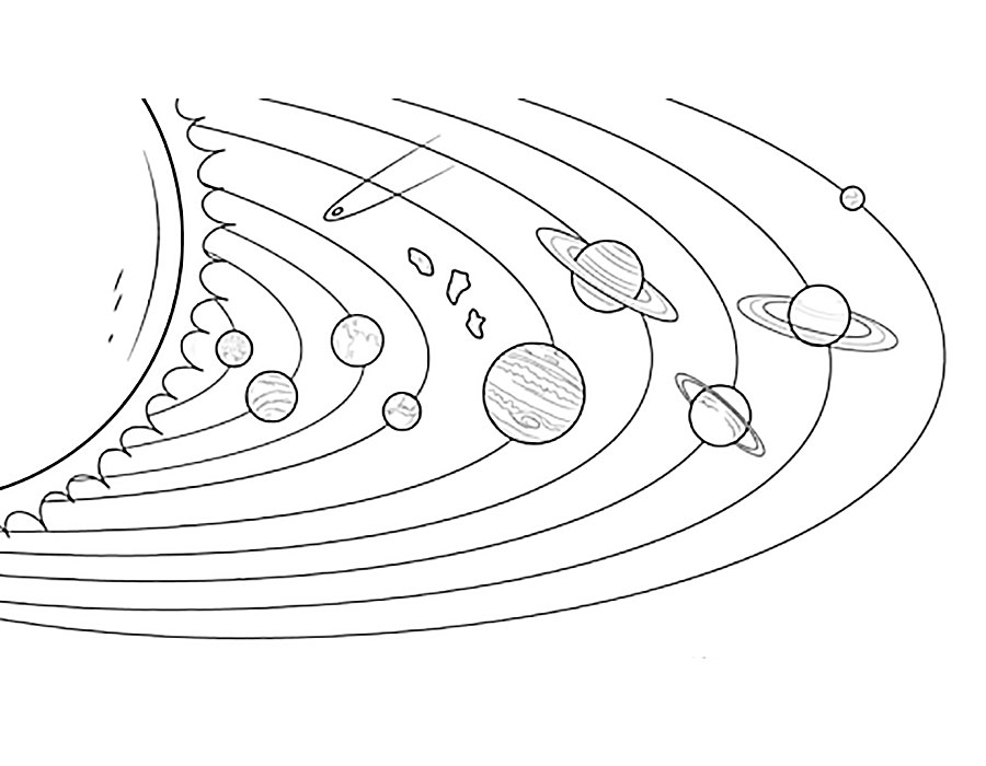 Как нарисовать солнечную систему для 4 класса