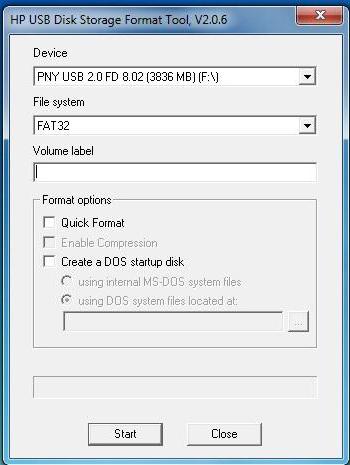 bootable flash drive ms dos