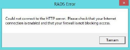 rads error league of legends what to do