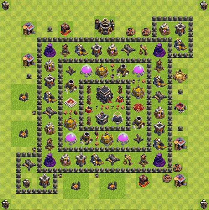 clash of clans base layout tx 9