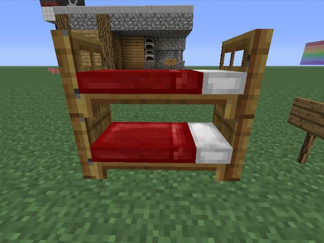 Самые красивые кровати в майнкрафте