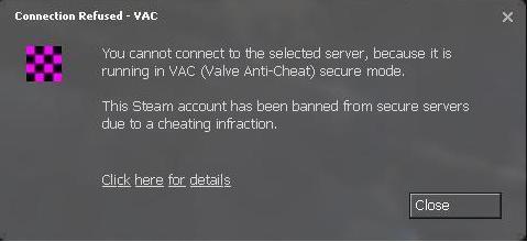 your computer is blocked by vac