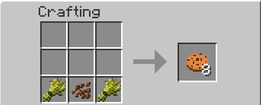 как скрафтить печеньки в майнкрафт