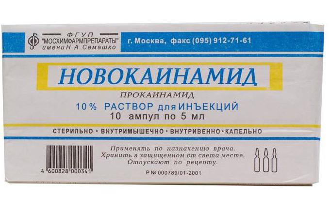 instructions for the use of procainamide