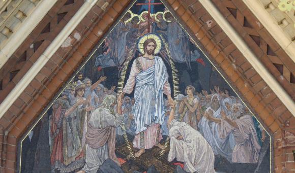 икона воскресение христово с двунадесятыми праздниками 