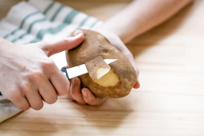 Очистить картошку