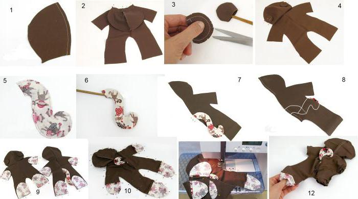 how to sew a monkey from fabric