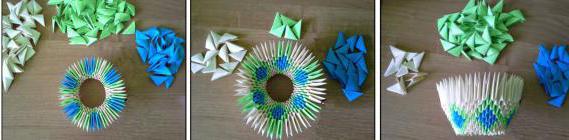 модульное оригами схемы корзинка 