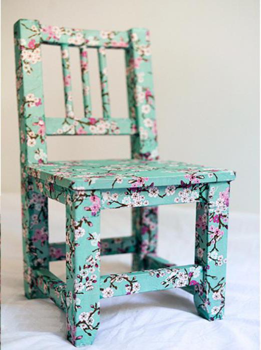 do-it-yourself decoupage chair