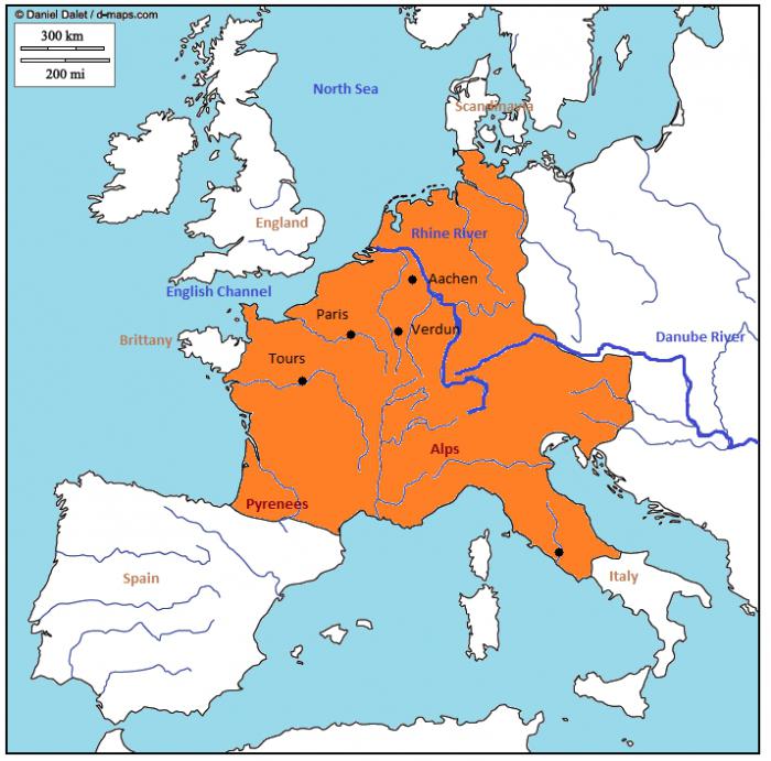 раздел франкской империи