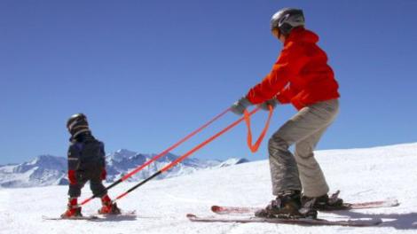 обучение детей ходьбе на лыжах