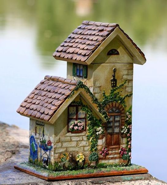 tea house blank for decoupage