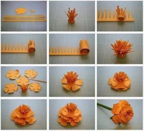 paper marigolds