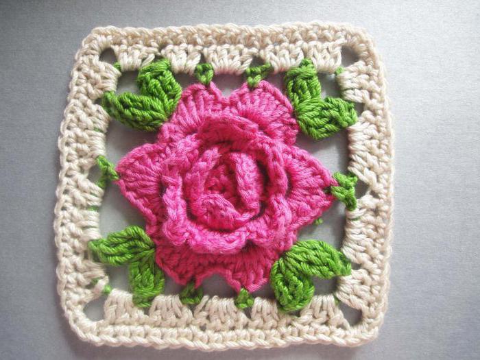 crochet pattern rose flower