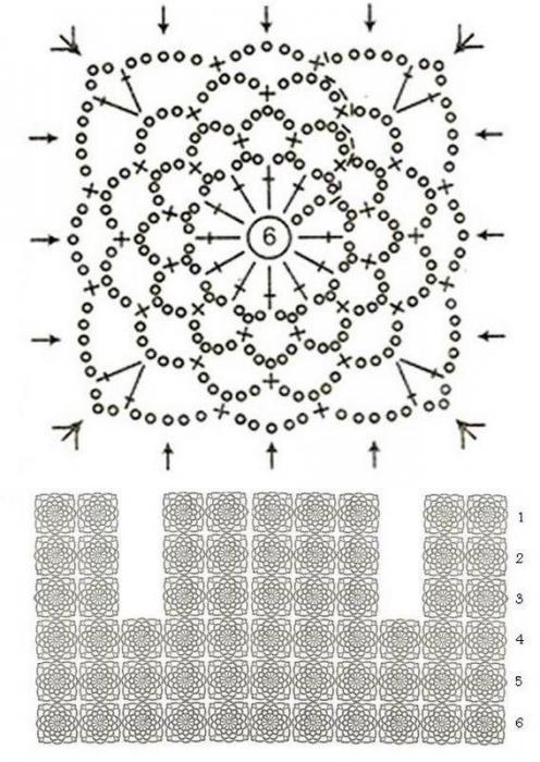 болеро с рукавами крючком схемы